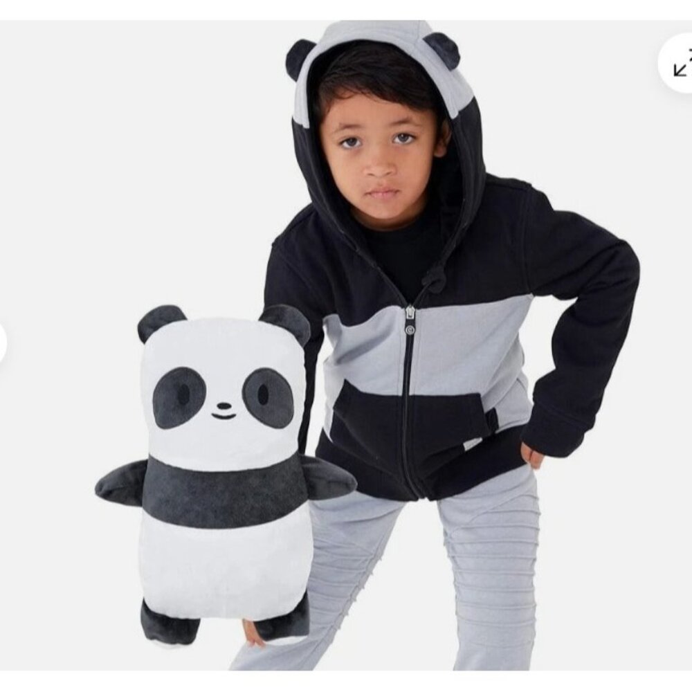 Cubcoats Unisex Kids Ages‎ 4-5 Hoodie Sweatshirt Converts Papo Plushie NWT 0619